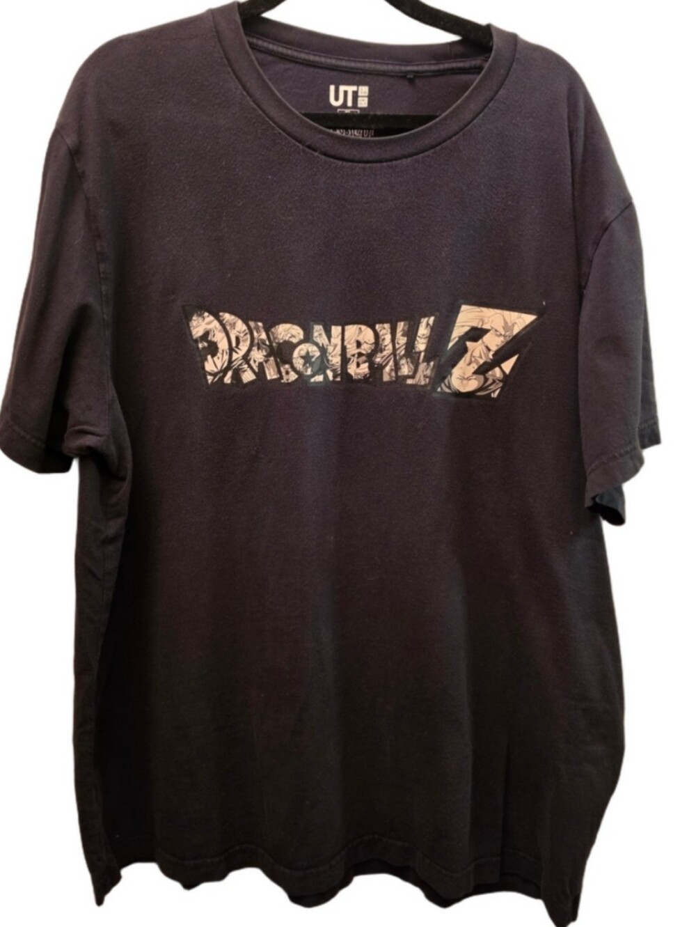 Dragon Ball Z Uniqlo UT Anime Graphic T-Shirt Oversized Black XL Goku Vegeta